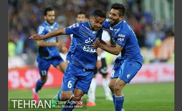 دیدار تیم های فوتبال استقلال و صبای قم