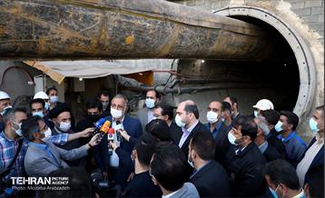 بازدید شهردار تهران از پروژه های خاکریزآب 21