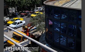 رفع خطر طبقه سوم پاساژ 102 در خیابان امام خمینی(ره)  15