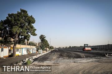 بازدید شهردار تهران از ضلع جنوبی خیابان استاد معین در پادگان جی 2