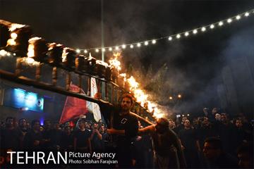 آیین مشعل گردانی نجفی های مقیم تهران 5
