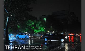 بارش شدید باران و تگرگ در تهران 1