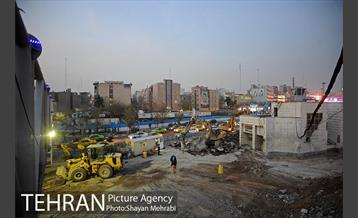 هم‌اکنون؛ جمع‌آوری کارگاه عمرانی میدان هفت تیر 7