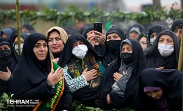 مراسم تشییع و تدفین شهید گمنام در بوستان ولایت 15