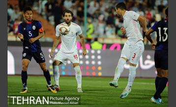 دیدار تیم های ملی ایران و کامبوج 2