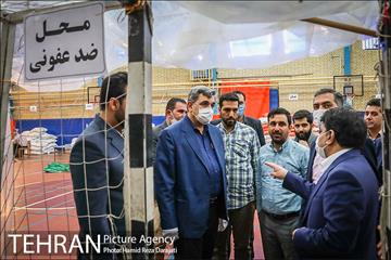 بازدید دکتر حناچى از فعالیت هاى گروه هاى مردمى و جهادى 14