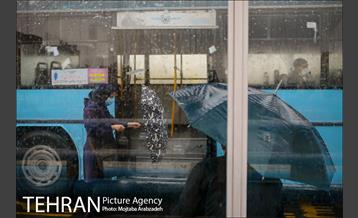 بارش باران پاییزی در تهران 4