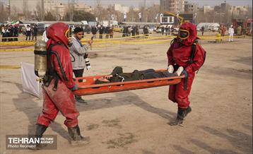 تمرین سراسری زلزله در بوستان ولایت 14