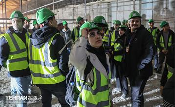 بازدید دانشجویان از پروژه ایستگاه مترو تختی 15