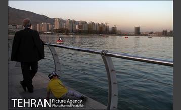 نمای غروب و شب دریاچه خلیج فارس 19