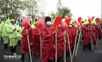 مانور برف روبی در منطقه ۳ تهران 2