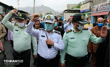 نماز جمعه و راهپیمایی روز قدس در منطقه کن