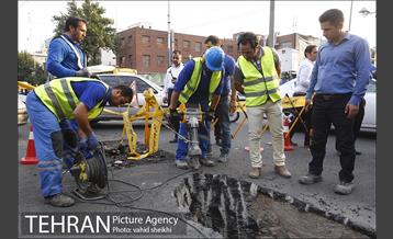 فرونشست زمین در خیابان 17شهریور 4