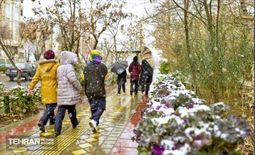 بارش برف زمستانی در منطقه 14