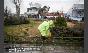 خدمات شهرداری تهران در پایان راهپیمایی ۲۲ بهمن  1