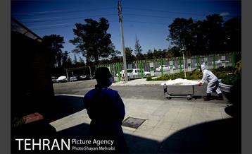 تطهیر و تدفین جانباختگان کرونایی در بهشت زهرا(س) 24