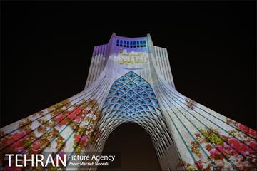 اجراى ویدئو مپینگ به مناسبت میلاد حضرت رسول ( ص ) در برج آزادى 13