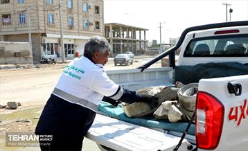 امدادرسانی تیم مدیریت بحران تهران به مناطق سیل‌زده سیستان و بلوچستان 8