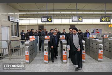 تست گرم بخش میانی خط ۶ مترو تهران 10