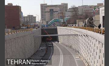 زیرگذر استاد معین قبل از افتتاح 1