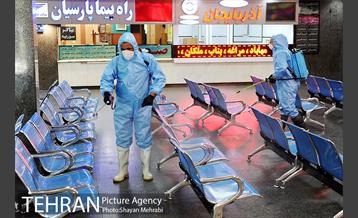 ضد عفونی پایانه مسافربری غرب 43