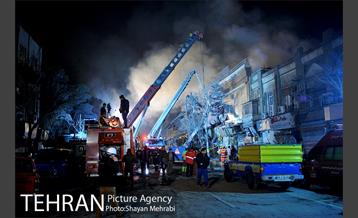 امداد رسانی شبانه در حادثه پلاسکو 37