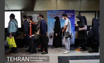 بازدید سخنگوی دولت از طرح استفاده اجباری ماسک در مترو 10