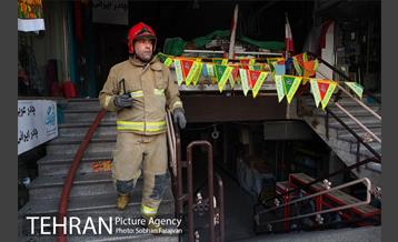 آتش سوزی پاساژ مهستان 9