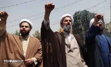 تجمع ضد اسرائیلی در میدان فلسطین 2