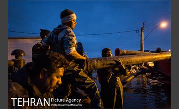 عملیات تخلیه آب از محلات گمیشان 36