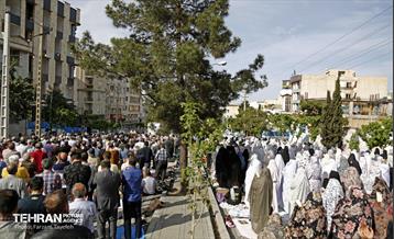 اقامه نماز عید سعید فطر در محله شهران 57