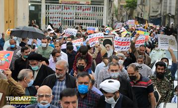 نماز جمعه و راهپیمایی روز قدس در منطقه کن