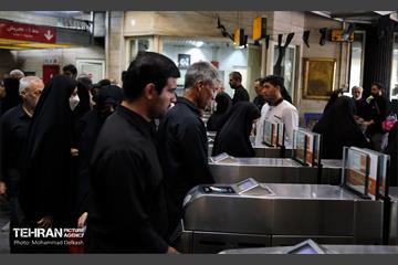 بازدید مدیرعامل شرکت بهره‌برداری متروی تهران از خدمت رسانی در روز اربعین