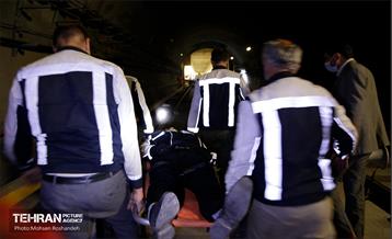 مانور عملیاتی دیریل قطار و تخلیه اضطراری مسافری