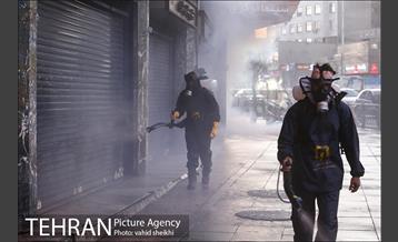 آئین رونمایی از تجهیزات جدید سازمان آتش نشانی پایتخت در ضدعفونی اماکن عمومی 12