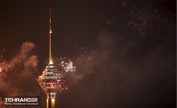 نور افشانی پایتخت از فراز برج میلاد  6