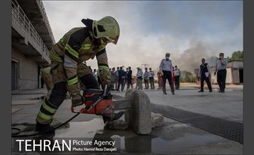 بازدید مدیرکل دفتر شهردار تهران از مرکز آموزش های آتش نشانی 4