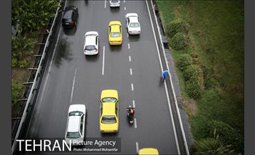 بارش باران پاییزی در تهران 4