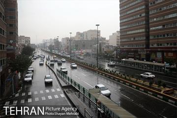 بارش باران پاییزی در تهران- 2