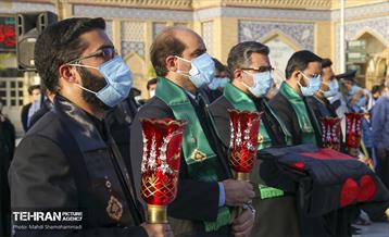 آیین تعویض پرچم حضرت عبدالعظیم حسنی(ع) 4