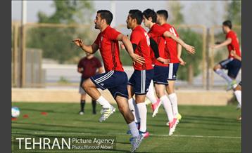 تمرین تیم ملی فوتبال ایران