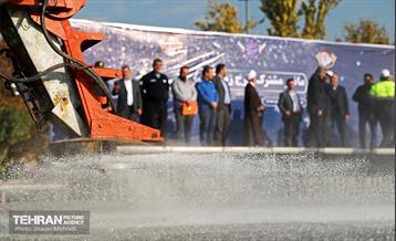 رزمایش زمستانه مشترک شهرداری تهران و پلیس راهور 16