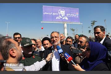 آیین افتتاح فاز اول ساخت بزرگراه سردار شهید محمد بروجردی 1