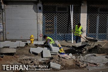 سنگ فرش خیابان پامنار‎ 9