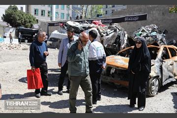 بازدید نمایندگان رسانه‌های بین المللی از مناطق مسکونی آسیب دیده 6