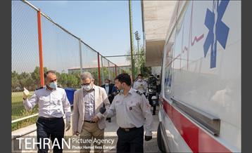 بازدید مدیرکل دفتر شهردار تهران از مرکز آموزش های آتش نشانی 14