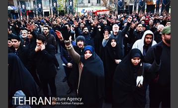 تجمع مردم تهران در پی شهادت سردار قاسم سلیمانی 29