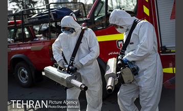 ضدعفونی و پاکسازی بازار تجریش 1