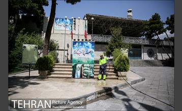 آماده سازی دانشگاه تهران برای نماز جمعه 20