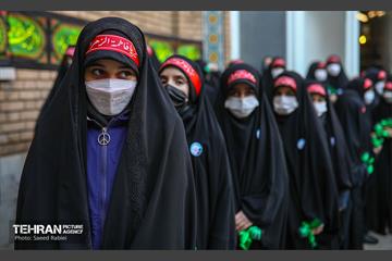 مراسم تشییع پیکر دو شهید گمنام دفاع مقدس در منطقه 11